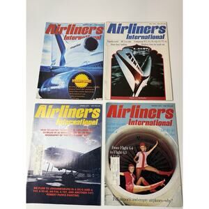 Vintage Airliners International Magazines X 4 1973 1974 Aviation History